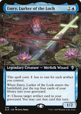 Emry, Lurker of the Loch Throne of Eldraine Bordless